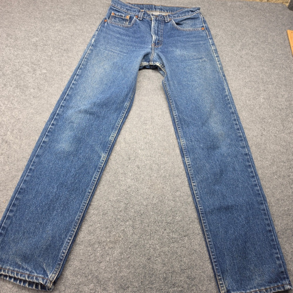 Levi 505 Regular Fit Jeans 30x32 Blue Vintage 80s USA Made Straight Leg